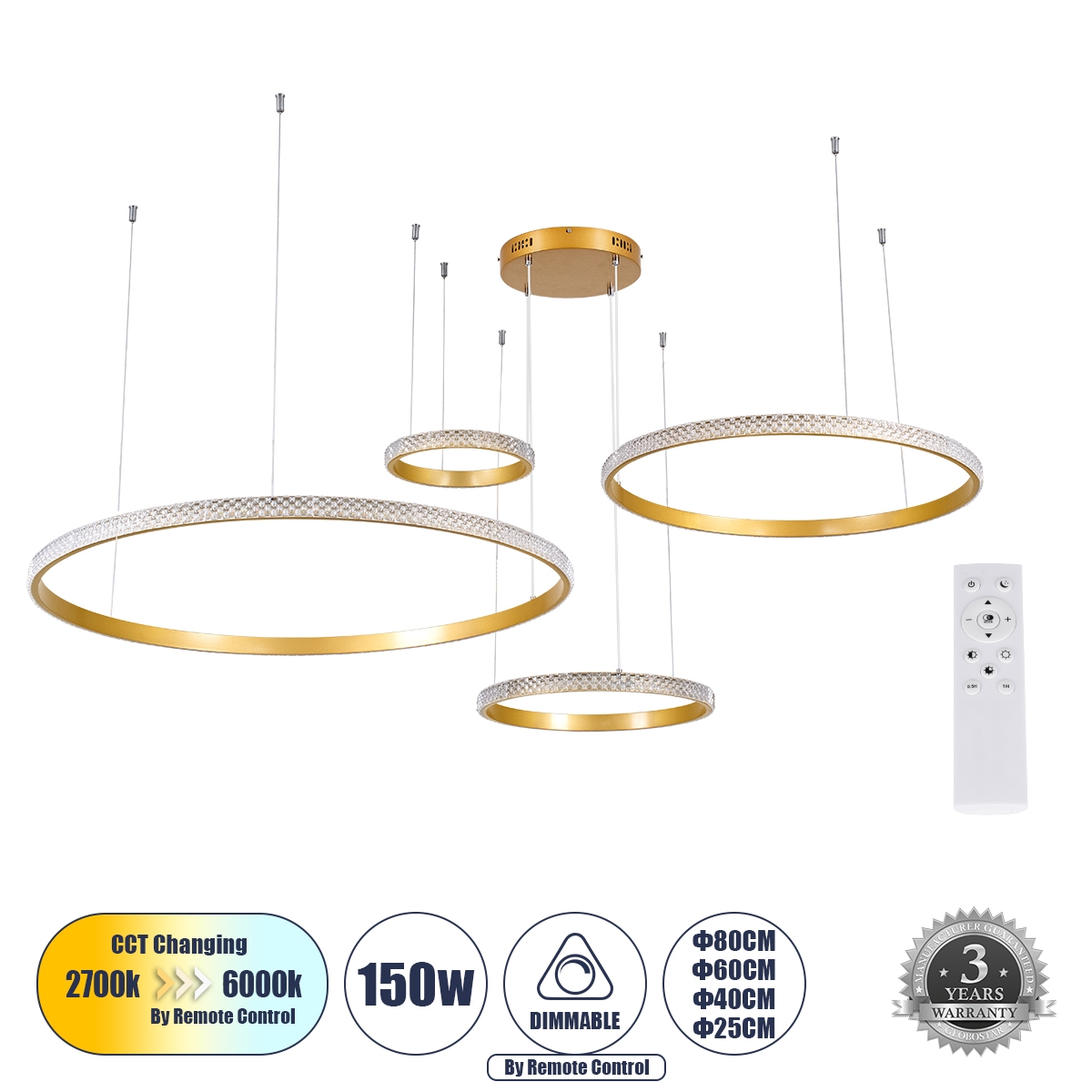 globostar-diamond-tetra-61149-kremasto-fotistiko-dahtilidi-kiklos-led-cct-150w-18379lm-360-ac-220-240v-enallagi-fotismou-meso-tilehiristiriou-all-in-one-psihro-6000k-fisiko-4500k-thermo-2700k-dimmable-f25-40-60-80cm-hriso-vourtsas-3-years-warranty
