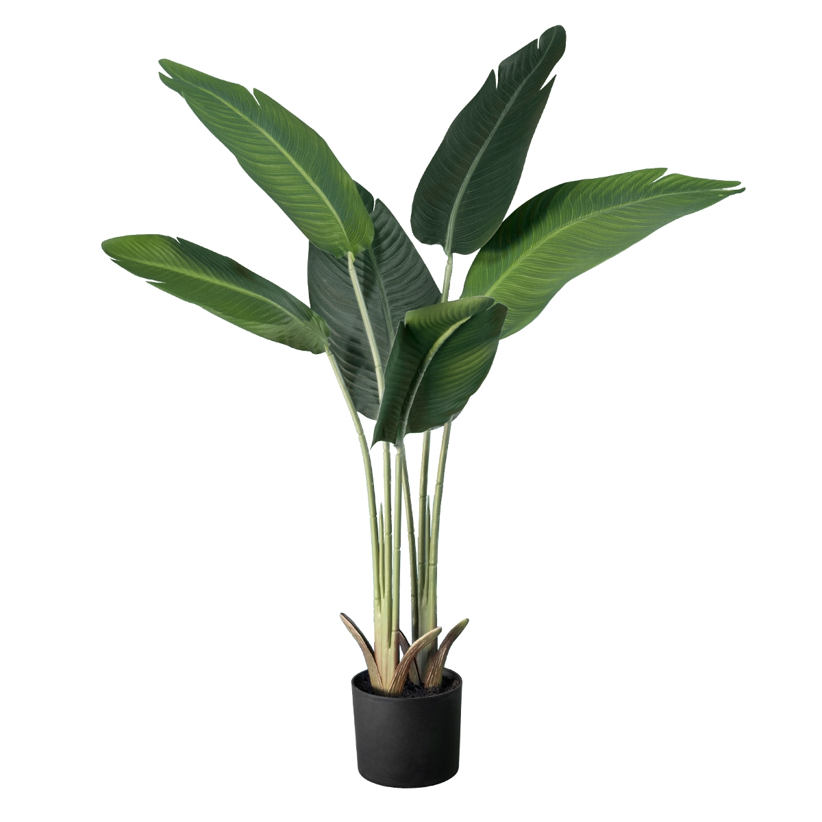 globostar-artificial-garden-strelitzia-20024-artificial-ornamental-plant-strelitsia-bird-of-paradise-y90cm