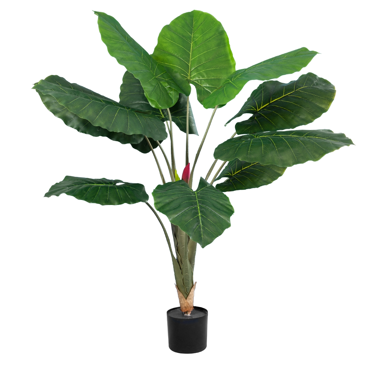 globostar-artificial-garden-taro-20216-artificial-ornamental-plant-kolokasia-y140cm