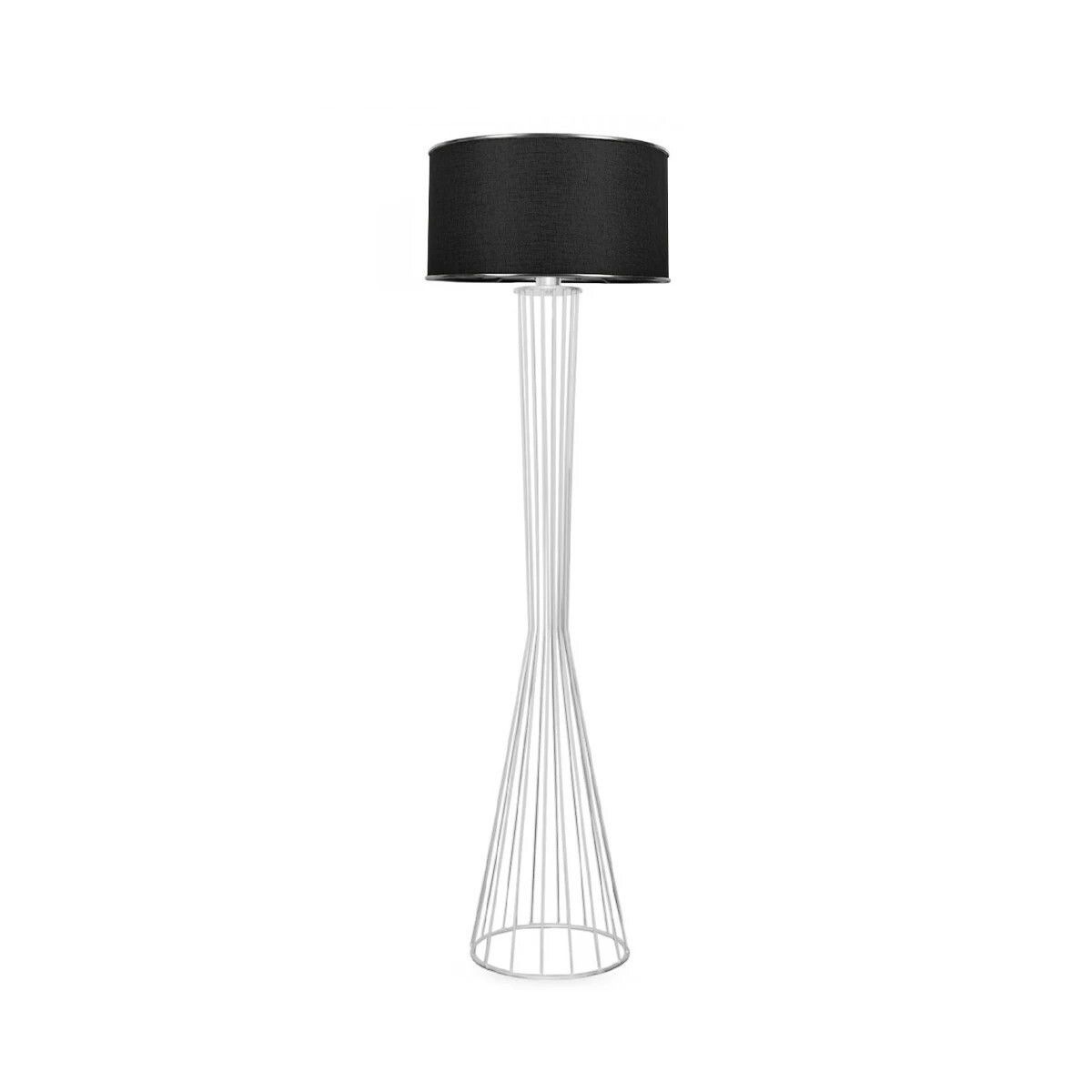 globostar-nova-201-0038-moderno-epidapedio-fotistiko-1-x-e27-ip20-leuko-metallo-me-mauro-ifasma-m38-x-p38-x-i155cm
