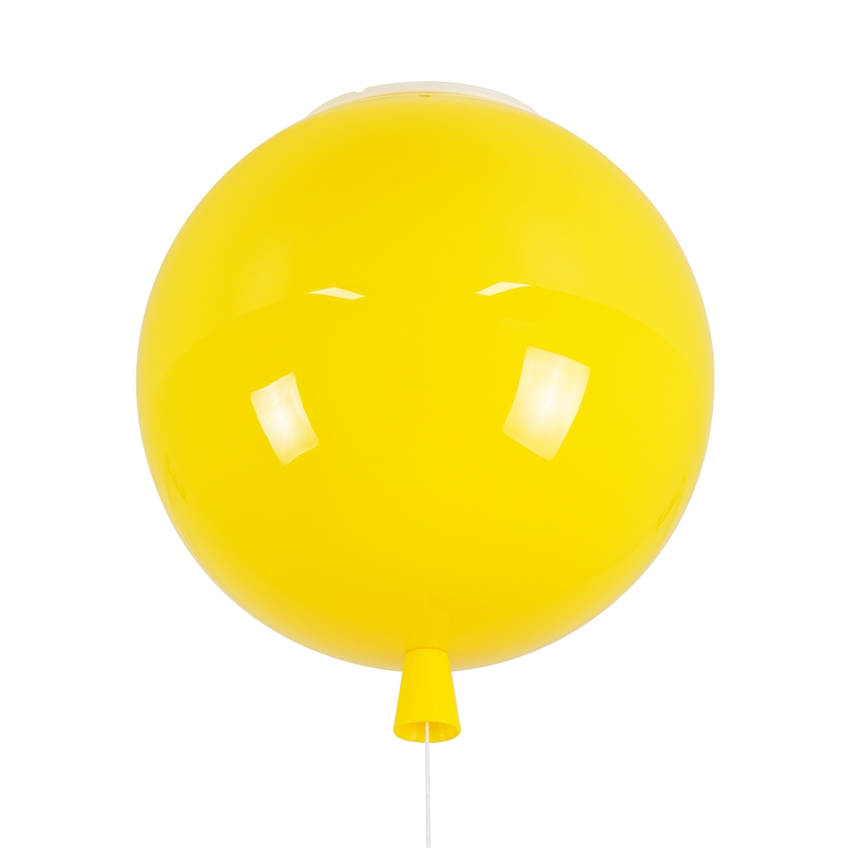 globostar-balloon-00651-modern-children's-ceiling-lamp-single-lit-yellow-plastic-ball-f30-x-i33cm