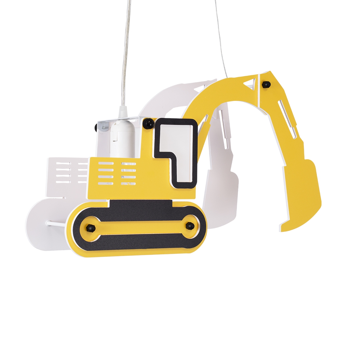 globostar-excavator-61579-modern-children's-pendant-lamp-single-light-1-x-e27-yellow-pvc-excavator-fagana-figure-l45-x-w155-x-h27cm